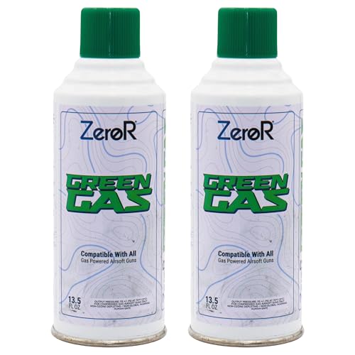 Green Gas for Airsoft Pistols - 2 Cans, 13.5 fl oz Each
