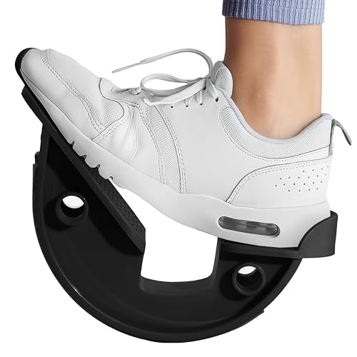 Calf Stretching Foot Rocker - Ergonomic Massager for Plantar Fasciitis Relief - Black