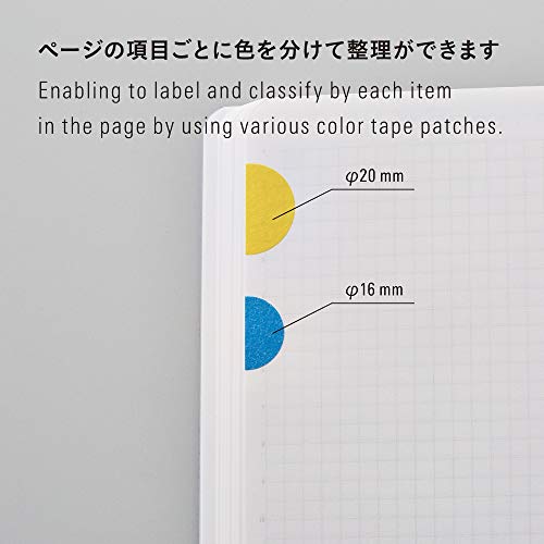 Stalogy S2220 S2 Masking Tape Patches: 0.8" diameter / 15 dots per sheet / 10 sheets per pack / 20mm wide, Shuffle Fine