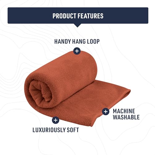 Sea to Summit Tek Towel Small Beluga – Ultra-Plush Quick-Dry Camping & Travel Towel