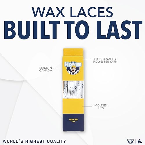 Ice Hockey & Figure Skating Skate Laces - 108" Waxed White