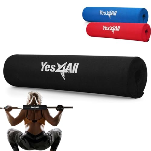 Ergonomic Foam Bar Pad - Olympic Barbell Squat & Neck Pad - Black