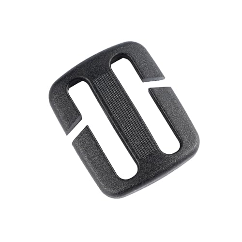 Tactical Webbing Strap Keeper Clips - 1-Inch, Black, 2-Pack