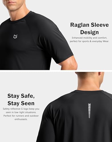 Men's Moisture Wicking Athletic T-Shirt - Quick Dry Cooling Tee