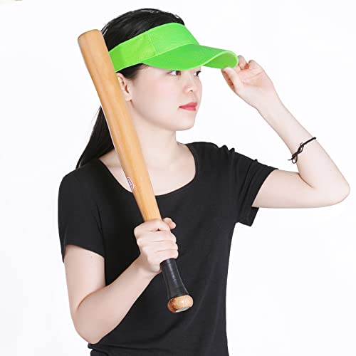 Rbenxia 5 Pack Adjustable Sun Visor Hats for Men Women - Medium Orange, Yellow, Green, Red, Rose Red
