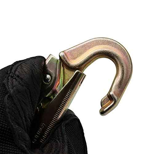 23 kN Forged Steel Safety Snap Hook with Double-Action Gate - Fall Protection Hook Swivel - Work Safety Equipment - Snaphook for Climbing