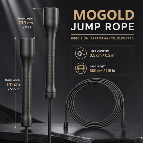 Adjustable Speed Jump Rope - Unbreakable Black PVC, Ergonomic Handles