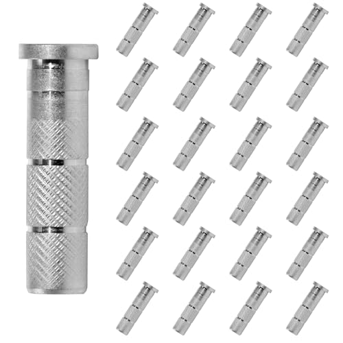 24 Aluminum Archery Arrow Inserts - .244/6.20mm Replacement Parts