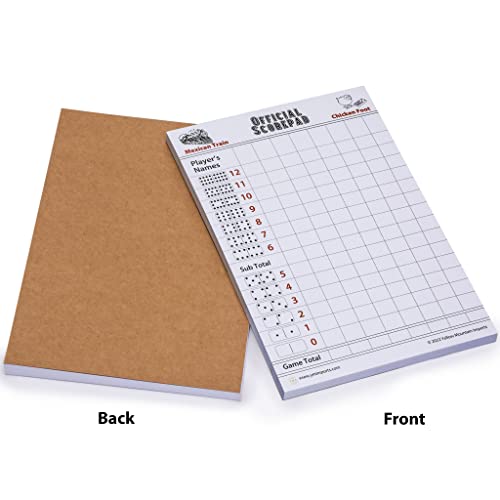 Dominoes Scorepad for Mexican Train & Chicken Foot - 60 Sheets, 8.2 x 5.5 in