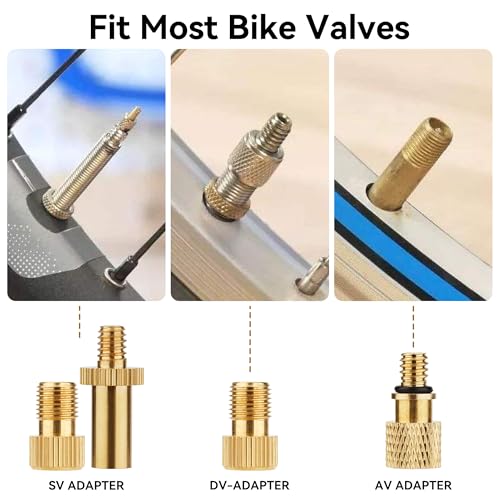 16-Piece Bicycle Valve Adapter Kit - Presta & Schrader Converters