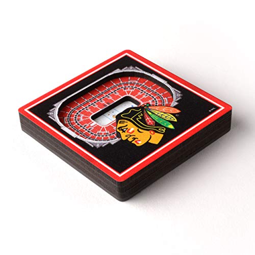 3D StadiumView Magnet - Chicago Blackhawks | Strong Construction