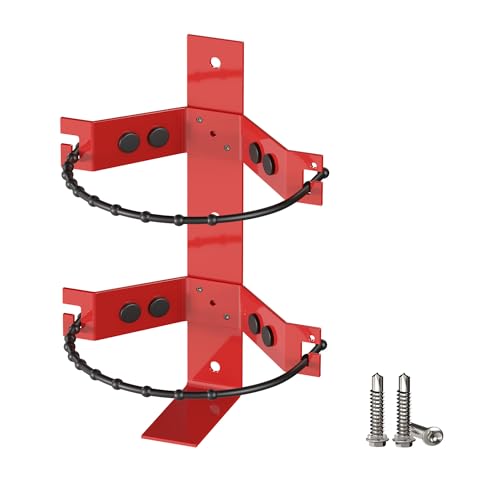 Premium Fire Extinguisher Mount Bracket - Universal Fit for 2.5&5lb Extinguishers, Heavy-Duty & Easy Installation - Ideal for Home, Truck, RV, Vehicle, Boat, Marine & Commercial Use - Durable Holder
