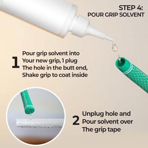 Light Golf Regripping Kit - Includes Tape Strips & Solvent