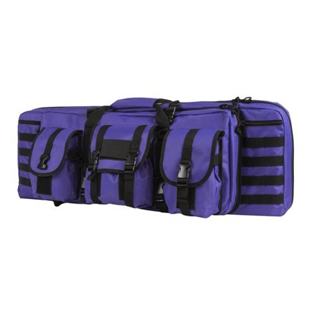 Double Carbine Case - 36 inch - Black with Purple Trim