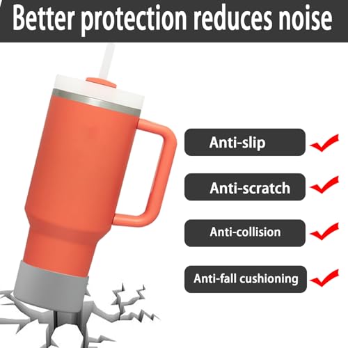 Silicone Boot Sleeve for Stanley Water Bottles - Gray, 2 Pcs