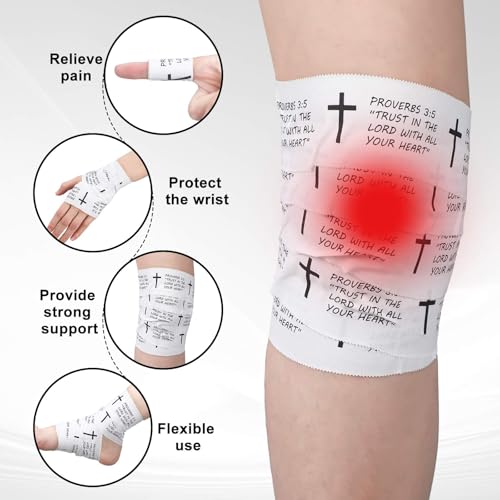 Christian Cross Athletic Tape - 2 Pcs, Strong Adhesive Support