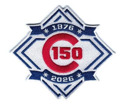 Chicago Cubs 2026 150th Anniversary Collectible Patch - 4"x3.75"