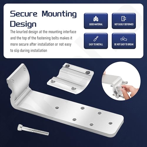 Universal Grill Rail Mount Bracket for Kuuma BBQ Grills, Fits 7/8-1 1/4 Inch Railing