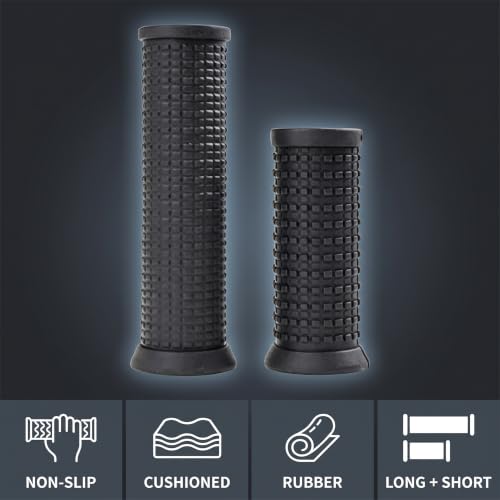 Bike Handlebar Grips Set - Shockproof Anti-Slip Rubber - 2 Pcs