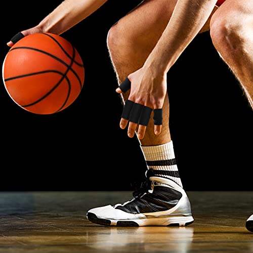Finger Wraps for Sports - 10Pcs Stretchy Finger Protectors - Black