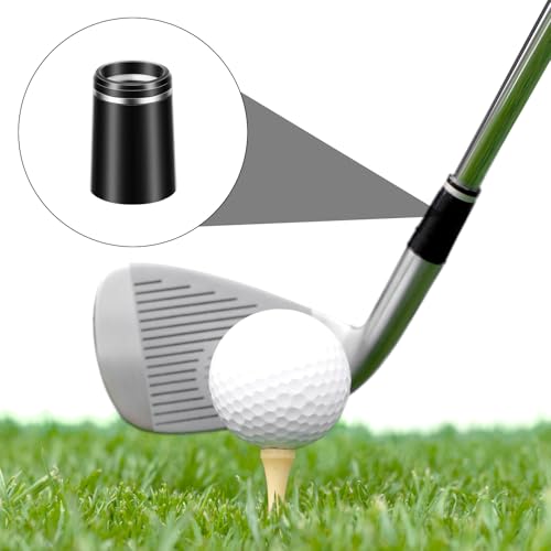 10 Pcs .370 Golf Club Ferrules - Durable Black Shaft Connectors