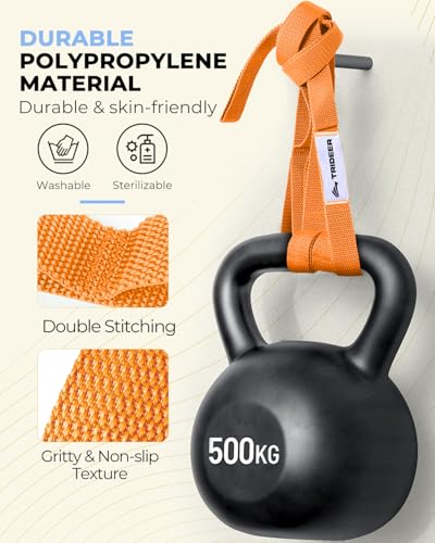 Stretching Strap with Loops for Physical Therapy - Orange