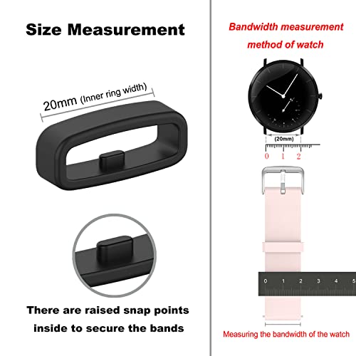 Silicone Security Fastener Rings for Fitness Trackers - 10 Pack
