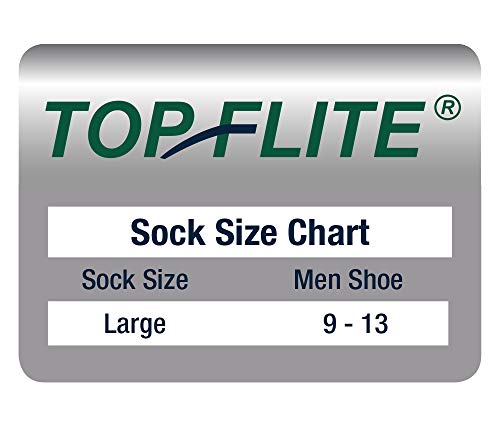 Top Flite Men's Sport Full Cushion Quarter Socks 3 Pack Brown US 9-13