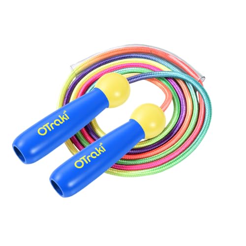 Adjustable Jump Rope with Wooden Handle - 8.2ft, Blue