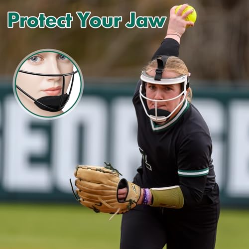 3-Pack Softball Face Mask Chin Pads - Detachable Chin Cup