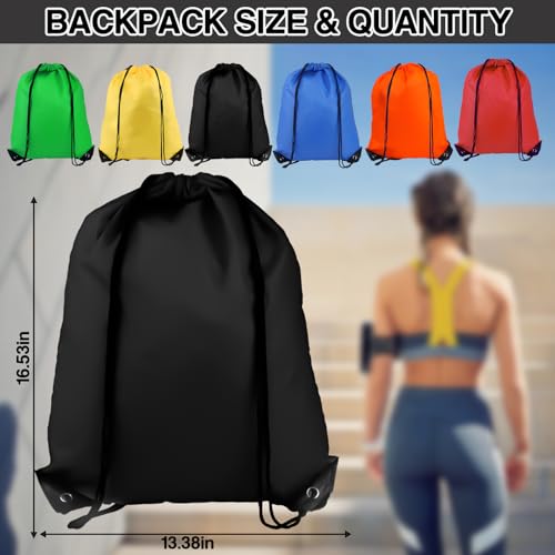 Drawstring Gym Bag - Multicolor Backpack for Sports & Travel
