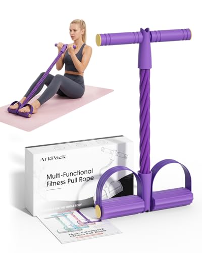 6-Tube Pedal Resistance Bands for Full Body Workout