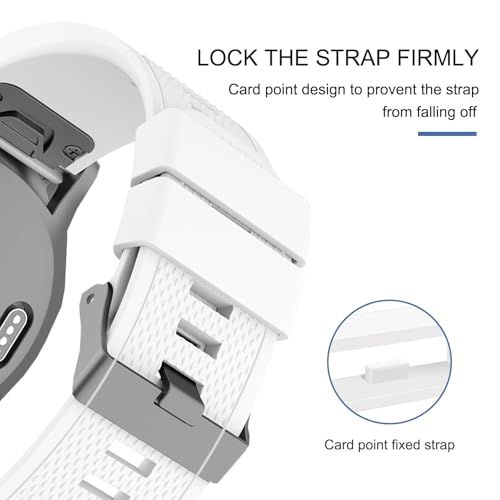 Silicone Loop Kit for Magic Bands - Secure Fastener Rings, 6-Pack Black & White