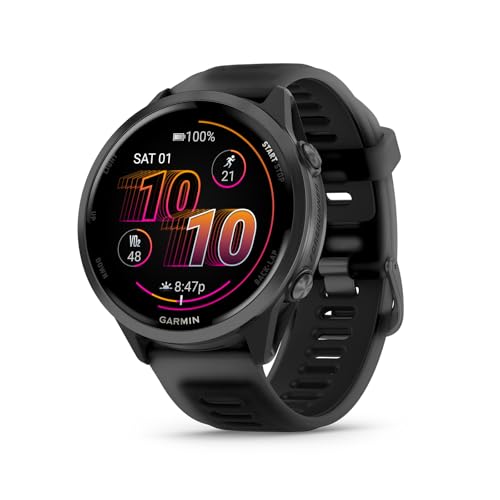 Garmin Forerunner 570 GPS Smartwatch - 47mm AMOLED Display, Black