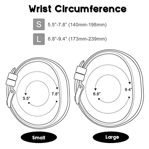 Soft Silicone Replacement Band for Garmin Vivosmart 5 - Black, Small