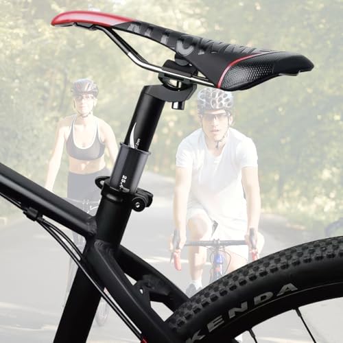 Aluminum Alloy Bike Seatpost Shock Absorber - Black 28.6mm to 31.8mm Shim