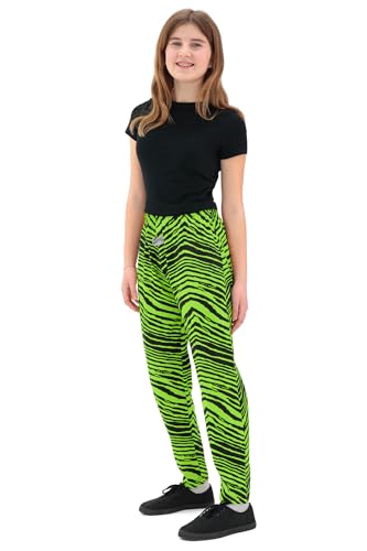 Z88 The Original Unisex Youth Pants - Black/Neon Green Zebra