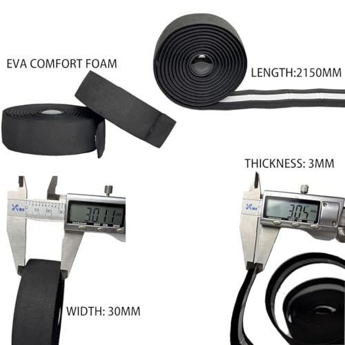 Super Soft EVA Foam Handlebar Tape for Road Bike - Black