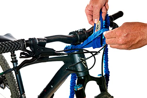 TowWhee Winter/All-Season Bike Tow Strap Ez Tab Blue – 54in to 144in Tow Rope