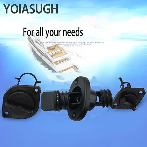 Marine Transom Drain Plug - 1-Inch Screw-Type with Rubber O-Ring
