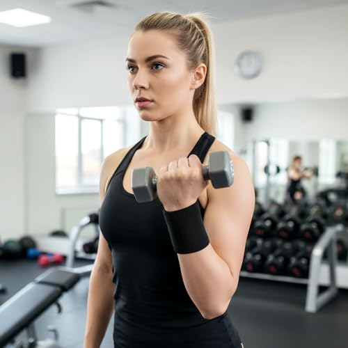 Wrist Compression Sleeves - 4 Pcs Soft Elastic Sport Support Wraps