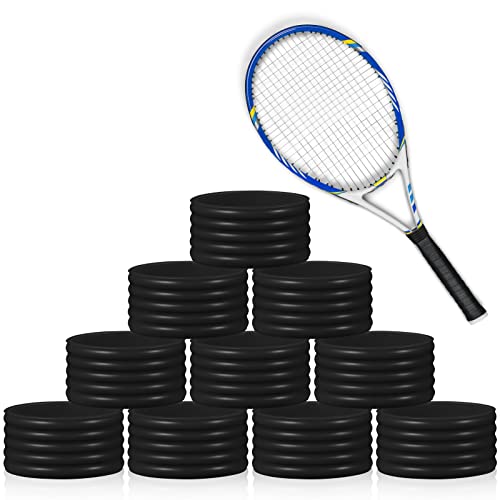 10 Pcs Tennis Racket Grip Bands - Silicone Rubber Non-Slip