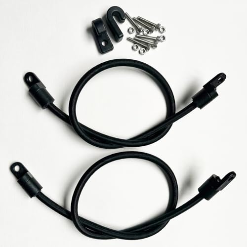Kayak Bungee Paddle Holders - 2 Pack Paddle Clips with Screws