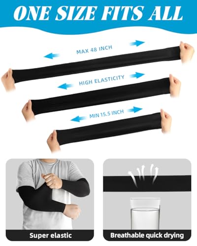 BHYTAKI Cooling UV Sun Protection Arm Sleeves UPF50 for Men Women Sport & Work
