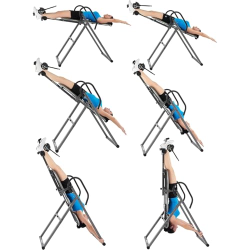 Inversion Table with Adjustable Headrest - Premium Model, 300 lb Capacity