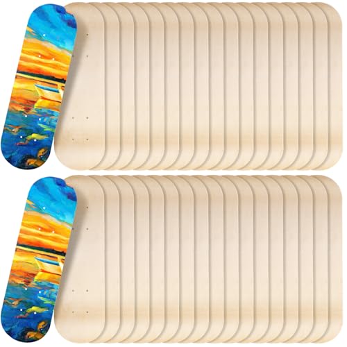 Meooeck 12/24/36 Pack Blank Skateboard Decks Bulk, 17 x 5 Inch 7 Ply