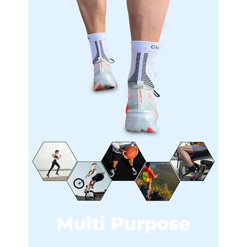 Premium Moisture-Wicking Quarter Running Socks with Arch Support