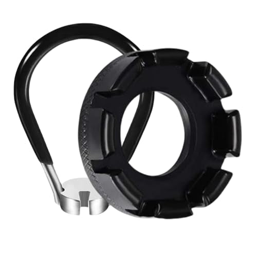 Bicycle Spoke Wrench - Chrome Steel Rim Adjustment Tool - Black