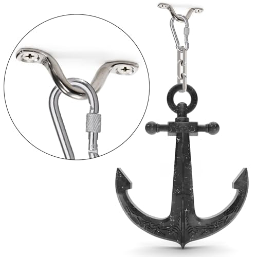 Stainless Steel Boat Pad Eye Tie Down Anchors - 10 Pack