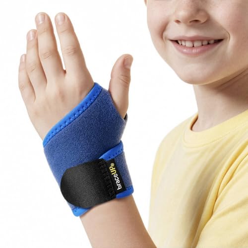 BraceUP Kids Wrist Brace – Adjustable Pediatric Wrist Support One Size